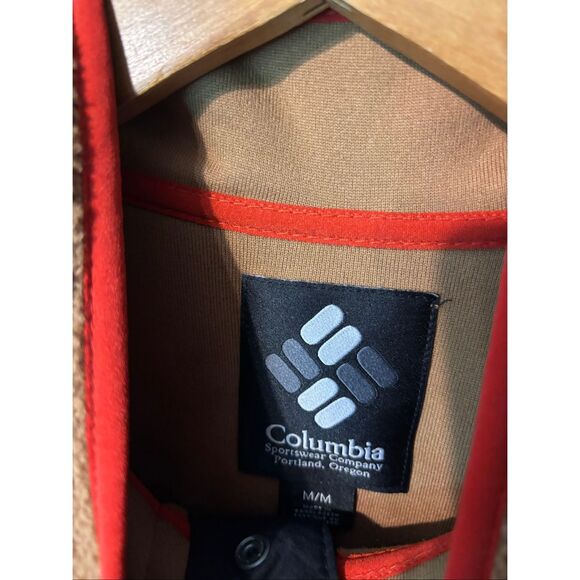 Columbia Helvetia Men’s Medium Snap Front Vest Tan - Picture 2 of 5